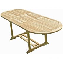 C&l Jardin - Table de jardin en teck mahui 8/10 places