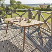 Berah Getah - Table de jardin en teck massif 4/6 places