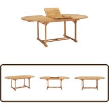 Table de jardin extensible 150-200x100x75 cm Teck solide - Table De Jardin - Table Extensible - Table En Teck - Mobilier De Jardin - Décoration