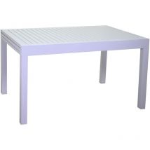 Vacchetti - Table de jardin extensible Blanc 135/270x90 cm h 75 cm en Aluminium mod. Cleveland