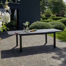Table de jardin en aluminium extensible 6/10 places