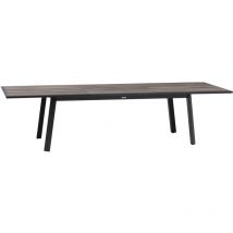 Hesperide - Table de jardin extensible Pavane en aluminium