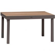 Hesperide - Table de jardin extensible Piazza en aluminium