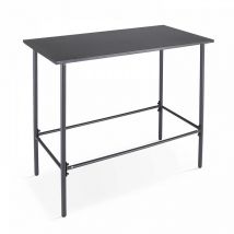 Table de bar en métal anthracite - Palavas