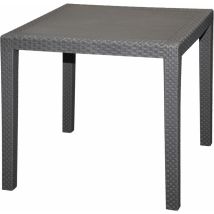 Table de jardin KING RATTAN en anthracite - env. 79 x 79 cm