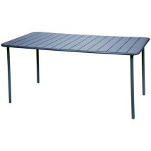 Sweeek - Table de jardin métal 6-8 places. marine. Amelia. 160x90xH72.5cm