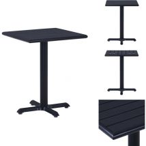 Table de jardin Noir 60x60x75 cm - Table De Jardin - Table Extérieure - Mobilier De Jardin - Table Noire - Table Rectangulaire