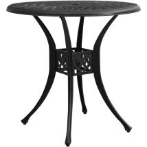 Longziming - Furniture Limited - Table de jardin Noir 78x78x72 cm Aluminium co