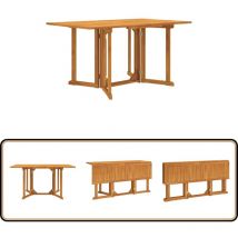 Table de jardin papillon pliante 150x90x75 cm bois massif teck - Table De Jardin - Table Pliante - Table En Teck - Mobilier De Jardin - Meubles De