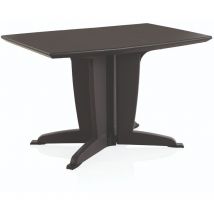 Table de jardin plia antracita - Blanc