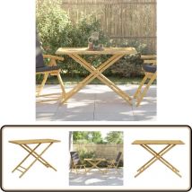 Table de jardin pliable 110x55x75 cm bambou - Table De Jardin Pliable - Table En Bambou - Mobilier De Jardin - Table Extérieure - Table D'appoint