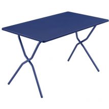 Table De Jardin Pliante 1207072cm - Balcony - Acier - Bleu Indigo -