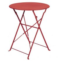 Ozalide - capri - Table de jardin pliante - 2 places - Bordeaux