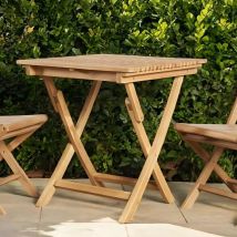 Wanda Collection - Table de jardin pliante carrée 70 cm Janis