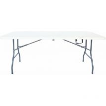 Habitat Et Jardin - Table de jardin pliante 'Foldy' - 180 x 74 x 74 cm - Blanc