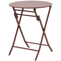 Table de jardin pliante ronde 2 places GREENSBORO
