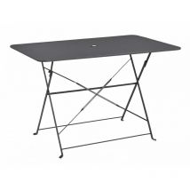 Ozalide - venise - Table de jardin pliante - 4 places - Gris Anthracite