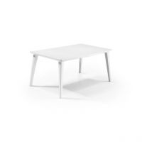 Allibert - Table de jardin - Rectangulaire - Coloris : blanc - En résine - 6 personnes - lima by keter