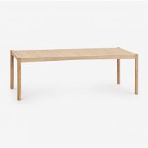 Table de jardin rectangulaire 220x100 cm en bois d'acacia Karvia Sklum