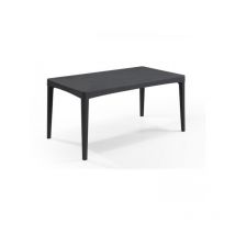Allibert - Table de jardin - rectangulaire - gris graphite - en résine - 6 personnes - Girona by keter