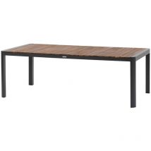 Hesperide - Table de jardin rectangulaire Paradize noyer & graphite 10 places en aluminium - Hespéride