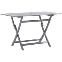 Table de jardin, Table à manger, Table d'extérieur pliable 120x70x75 cm bois d'acacia massif togp68566 DESIGN IN