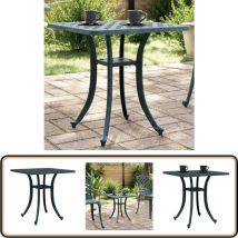 Table de jardin vert 53x53x53 cm aluminium coulé - Table De Jardin - Table Extérieure - Mobilier De Jardin - Table Aluminium - Table Design