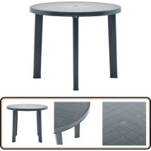 Table de jardin Vert 89 cm Plastique - Table De Jardin - Table Extérieure - Table En Plastique - Table Verte - Mobilier De Jardin