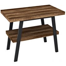 Sapho - Table de lavabo twiga 100x72x50 cm, noir mat/oak noir
