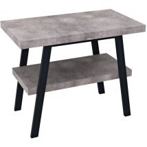 Table de lavabo twiga 80x72x50 cm, noir mat/Cement