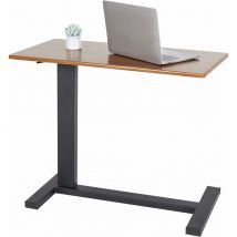 Table de Lit à roulettes Table Roulante Réglable en Hauteur de 66 à 90 cm pour Lit Médicalisé Ordinateur Portable - 80x40x90cm Vérin Pneumatique