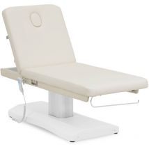 Table de massage électrique blanche avec 2 moteurs 300 W 175 kg Table esthétique