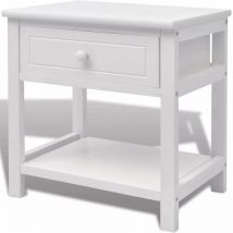 Table de nuit chevet commode armoire meuble chambre bois blanc