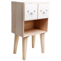 Table de nuit enfant douceur Ourson