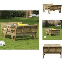 Table de pique-nique pour enfants bois de pin imprégné - Table De Pique-nique - Table Enfant - Mobilier De Jardin - Table Extérieure - Bois De Pin