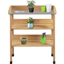 MaxxGarden Table de rempotage - Table de travail de jardin - 76x37x92cm - Bois