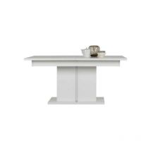 Table de repas 160/200 cm à allonge Blanc - KIELE - L 160/200 x l 90 x H 76.5 cm