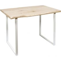 The Home Deco Factory - Table industrielle en bois et métal Forest