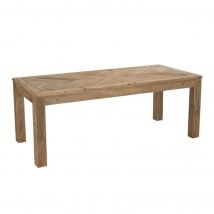 Table de repas rectangulaire 200 cm en bois massif recyclé - chalet