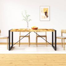 Decdeal - Table de salle à manger Bois de manguier brut 180 cm