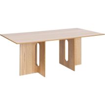 Table de Salle à Manger ou de Cuisine Moderne 200 x 100 cm Bois Clair Corail