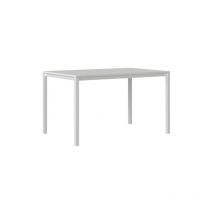 Pointhouse - Table de salle à manger Plutone table extensible blanche 130/180 cm