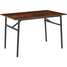Tectake - Table de salle à manger Style industriel 120 x 75 x 76 cm