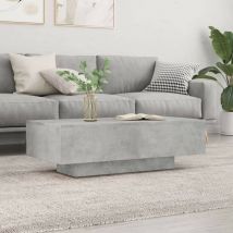 Table de Salon. Couleur Gris Béton. Table Basse. Massive & Luxueuse - Gris Béton