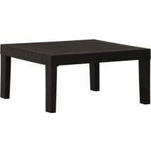 Table de salon de jardin Plastique Gris