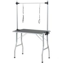 Table de Toilettage Ajustable pour Chiens Chats 2 Potences