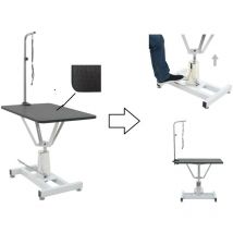 Table de toilettage avec réglage hydraulique pour chiens surface antidérapante