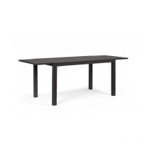 Bizzotto - Table d'extérieur extensible en aluminium Anthracite 140 - 210x77x h75 cm