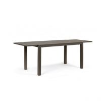 Yes Everyday - Table extensible d'extérieur en aluminium couleur café hilde YK14 140/210x77x h75 cm