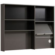 Module de cuisine fumée miltifonction 118 cm Cuisine de style moderne gris